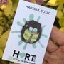 Hedgehog Book Enamel Pin | Book Hog, Reading | Badge |, thumbnail 2 of 5