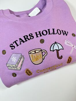 Stars Hollow Spring Icons Embroidered Sweatshirt, 4 of 5