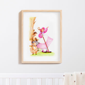 Set Of Three Nursery Wall Art Prints | Girl's Nursery Art | Nursery Decor, 3 of 5
