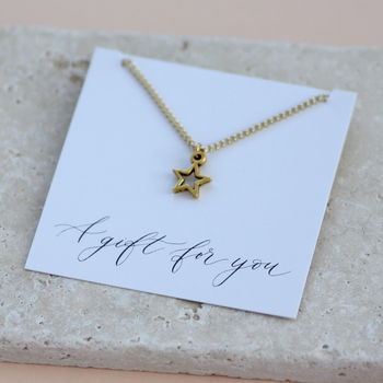 Gold Plated Star Necklace, 7 of 9
