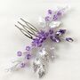 Lilac Bridesmaid And Flower Girl Hair Comb, thumbnail 2 of 5