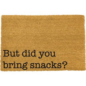 But Did You Bring Snacks Doormat, 2 of 2