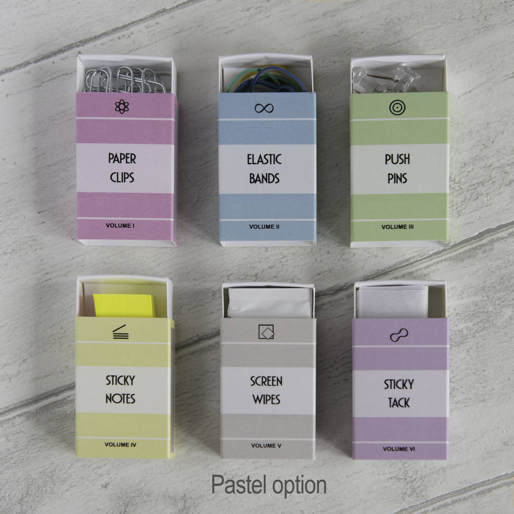 Stationery Gift Set In A Novelty Miniature Bookcase By Marvling Bros