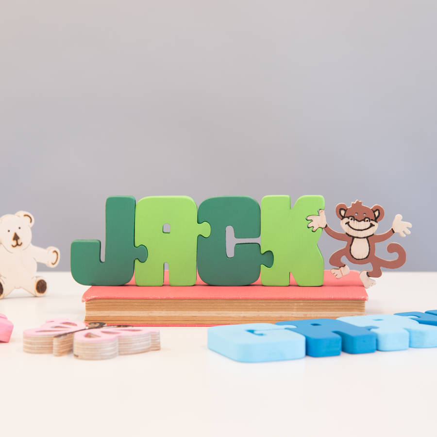 Personalised Wooden Name Jigsaw, 1 of 6