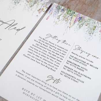 Whimsical Spring Wedding Invitation, 2 of 5