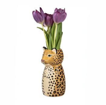 Ceramic Leopard Shaped Vase, 7 of 7