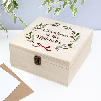 Personalised Jolly Holly Christmas Eve Box, 3 of 10