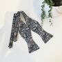Self Tie Bow Tie In Black William Morris, thumbnail 1 of 5