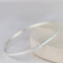 Sterling Silver Lace Textured Bangle, thumbnail 3 of 6