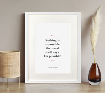 Use Your Own Words Personalised Quote Print, 7 of 9