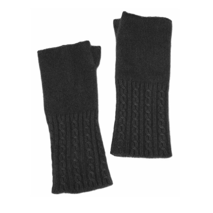 Pure Cashmere Knitted Wrist Warmers Gift For Her By Lu L Li Lu