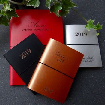 Personalised Engraved Leather Diary, 6 of 11