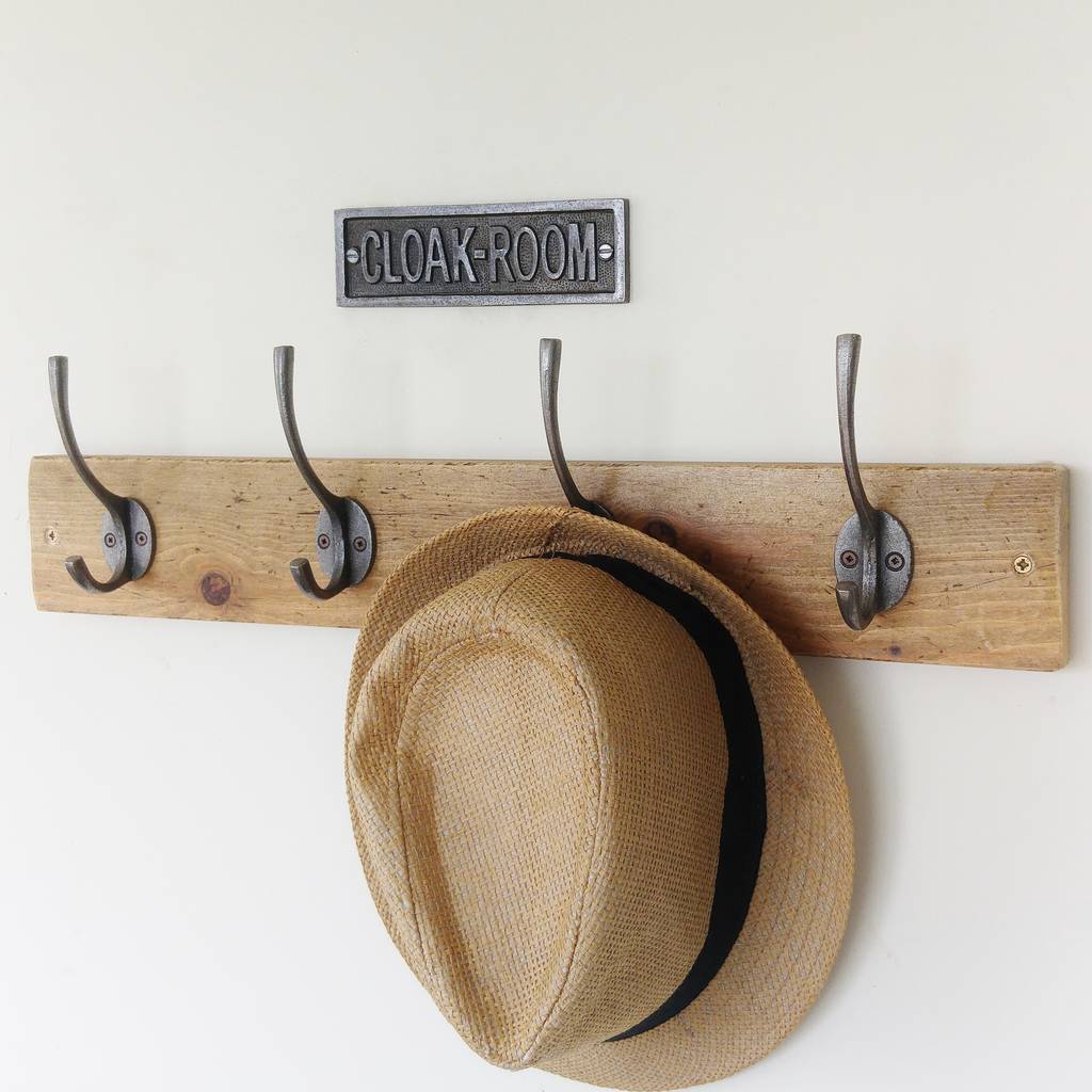 Wall Mounted Coat And Hat Rack