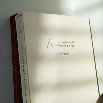 Luxury Linen Notebook And Sketchbook Set, 9 of 9