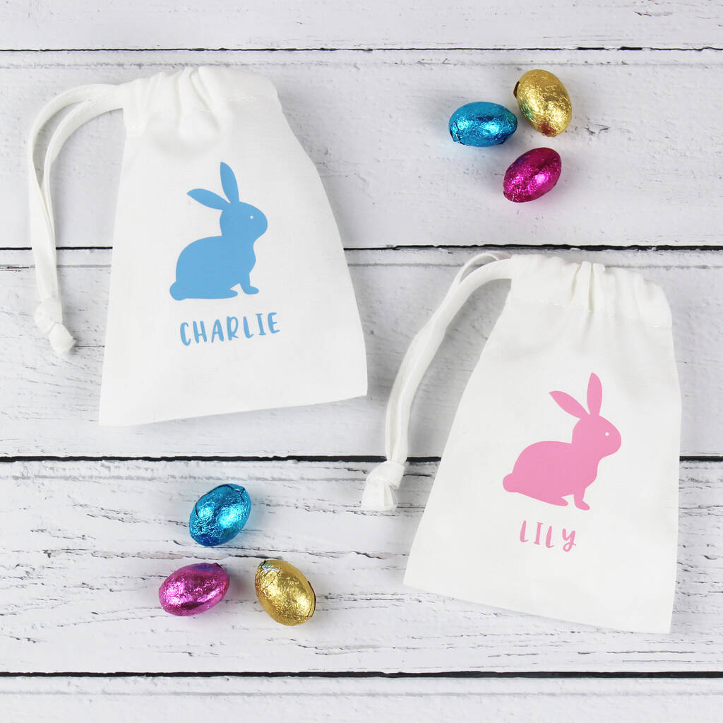 Personalised Easter Treat Bags By Evansly Lane