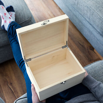 Personalised Dinosaur Keepsake Box New Baby Gift, 5 of 6