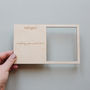Wooden Postcard Baby Photography Prop, thumbnail 2 of 3