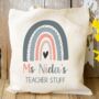 Rainbow Blue Teacher Tote Bag, thumbnail 1 of 3