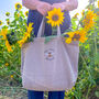 Personalised Embroidered Bee Tote Bag, thumbnail 2 of 4