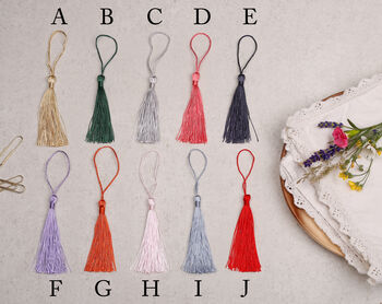 Tropical Palms Bookmark With Coloured Tassel, 3 of 3