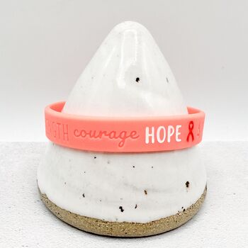 Red Awareness Ribbon Bracelet Wristband, 5 of 9