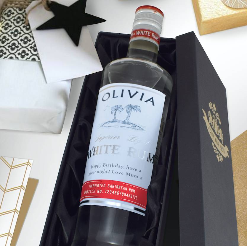 personalised gift boxed rum by thelittleboysroom | notonthehighstreet.com
