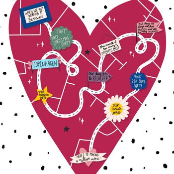 Personalised Best Friend Reasons I Love You Map, 3 of 3