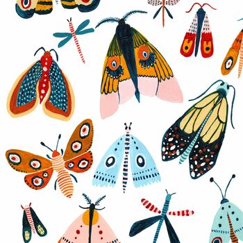 Garden Moth Art Print, 3 of 5