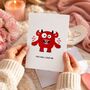 Funny Monster Valentine’s Card, thumbnail 5 of 6