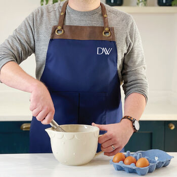 Modern Personalised Artisan Apron With Initials, 4 of 7