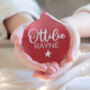 Personalised Frosted Christmas Tree Bauble, thumbnail 1 of 4