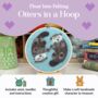 Otters In A Hoop Needle Felt Craft Kit, thumbnail 2 of 9