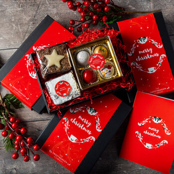 Christmas Brownies And Chocolate Treats Gift Box, 3 of 5