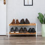 Two Tier Bamboo Shoe Rack, thumbnail 1 of 5