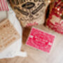 Classic Red Vintage Full Colour Wooden Personalised Christmas Eve Box, thumbnail 4 of 4