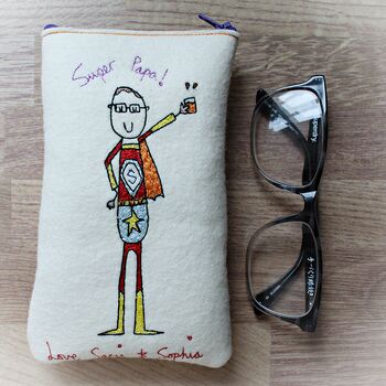 Super Grandad Glasses Case, Personalised, 6 of 12