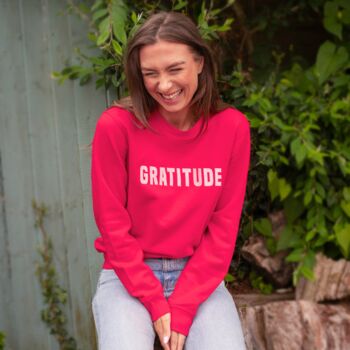 Gratitude Embroidered Sweatshirt, 2 of 5