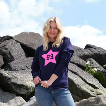 Personalised Star Birth Year Sweatshirt Jumper, 3 of 8
