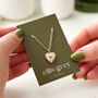 Birthstone Heart Locket 18k Gold Plated Necklace, thumbnail 1 of 12