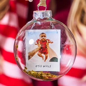 Personalised Sequin Photo Bauble, 2 of 7