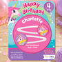 Personalised Rainbow Unicorns Birthday Hair Clips, thumbnail 1 of 4