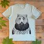 Bearded Bear Men's Organic T Shirt, thumbnail 4 of 9