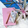 Pink Grey White Marble iPhone Case, thumbnail 2 of 3