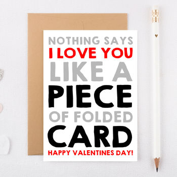 'Nothing Says I Love You' Funny Valentines Day Card, 2 of 2