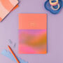 A5 Lined Notebook Block Pink, thumbnail 1 of 3