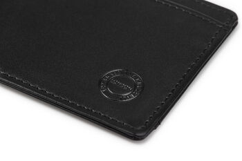 Black Grain Leather Card Holder With Rfid Protection By lonsdale and ...