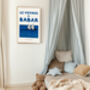 Babar The Elephant 'Riding On The Whale' Nursery Art Print, thumbnail 3 of 3