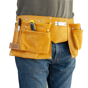 Personalised 11 Pocket Leather Tool Belt, 7 of 9