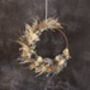 Dried Flower Hoop In Wintery Shades, thumbnail 3 of 5