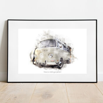 Vw Campervan Personalised Print, 2 of 10